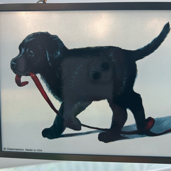 Glassmasters USA By Amy Brackenbury
Stained Glass Red Tape Puppies Suncatcher. - Picture 6 of 9